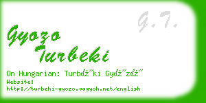 gyozo turbeki business card